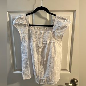 NWT! White blouse with buttons